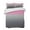 Gray, variant on Quilts Queen Size, Pink Grey Ombre Soft Comforter Bedding Set for Bed, Modern Geometric Striped Abstract Art Lightweight Quilted Bedspread with Pillow Cover(2 Pieces) for All Season, 90x96 Inch