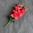 thumbnail image 5 of 1Bunch Artificial Delphinium Flowers Faux Snapdragon Flowers Fake Silk Flowers with Stems for Wedding Bouquet Home Party Garden Outdoor Decor, European Style Artificial Flowers, Deep Pink, 5 of 5