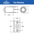 thumbnail image 2 of Ball Catch HOMOTEK Drive-in de níquel satinado para puertas de armario, 2 of 6