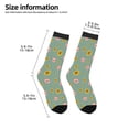 thumbnail image 2 of Fuzoiu Pig Face With Sunflower Print Kids Socks For Boys Girls,Grip Crew Socks with Non Slip,Lightweight Stretch Crew Socks,Toddlers Crew Boot Socks, 2 of 5