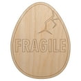 thumbnail image 1 of Fragile Cracked Chicken Egg Wood Shape Unfinished Piece Cutout Craft DIY Projects - 4.70 Inch Size - 1/8 Inch Thick, 1 of 7