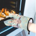 thumbnail image 5 of Spring Easter Bunny Oven Mitts and Pot Holders Set of 2, Heat Resistant Oven Mitts Kitchen Oven Glove for Cooking, Baking, 5 of 6