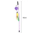 thumbnail image 2 of Cat Teaser Rattan Ball Cat Play Toy Kitten Toy Playing Stick for Cat, 2 of 10