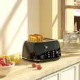 thumbnail image 3 of Toaster 4 Slice, Retro Stainless Toaster with 6 Bread Shade Settings,1.5''Wide Slots with Cancel/Defrost/Reheat Functions,Dual Independent Control Pa, 3 of 8