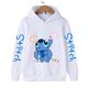 thumbnail image 3 of Ropa divertida Navidad Disney Stitch Sudadera con capucha niños dibujos animados chico niña niño Lilo y Stitch sudadera con capucha bebé Casual Top, 3 of 5