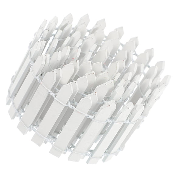 LOLIPPYY White Wooden Garden Fence Decor - Decorative Outdoor and Indoor Fence for Yard, Patio, and Home Decoration