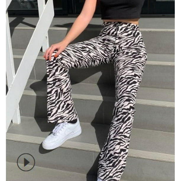 Pantalon rayé femme clearance