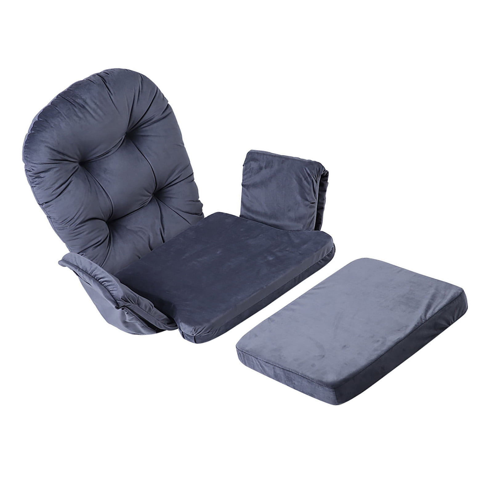 Elegant Gray Velvet Chair Cushion Set Comfortable And Warm Chair Pads And Cushions Rocking Chair Cushion Set Perfect for Rocking Dining And Wooden Chairs Walmart