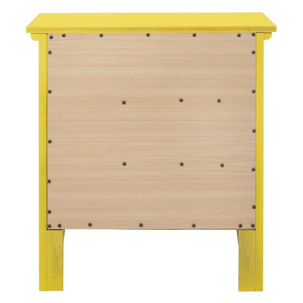 Glory Furniture Hammond Night Stand in Yellow Color