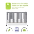 thumbnail image 3 of Simmons Kids Aria Full Size Portable Folding Crib - Greenguard Gold Certified, Grey, 3 of 11
