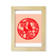 thumbnail image 1 of China nupcial Art Escritorio de madera Arte Pintura 7x9 pies Marco de foto, 1 of 4