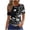 Black, variant on DeHolifer Womens Tops Summer Cap Sleeve Pleated Crewneck T-Shirts Loose Dressy Casual Basic Tees Trendy Outfits Green L