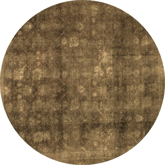 Ahgly Company Indoor Round Persian Brown Traditional Area Rugs, 5' Round