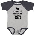 thumbnail image 3 of Inktastic Easily Distracted by Goats Boys or Girls Baby Bodysuit, 3 of 5