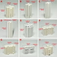thumbnail image 3 of Realistic Apartment Building Model Unpainted Craft Project Miniature Landscape Design 1/800s Scale Solid Structure, 3 of 8