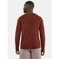 thumbnail image 3 of Athletic Works Men's and Big & Tall Men's Tri-Blend Tee with Long Sleeves, Sizes XS-4XLT, 3 of 5