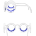 thumbnail image 4 of Anteojos inteligentes actualizados contra el mareo por movimiento, anteojos sin lentes para mareos elevados ante el mareo para viajes deportivos, anteojos líquidos sin lentes (blanco, 4 of 4