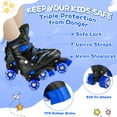 thumbnail image 5 of OBENSKY Roller Skates, 4 Size Adjustable for Girls & Boys w/ Light up Wheels-Blue/Pink, 5 of 10