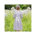 thumbnail image 6 of Girls Dress 3 Piece Set Pinafore Hat Colonial Party Floral Vintage 8 Years, 6 of 9