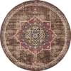 thumbnail image 2 of Rugs.com Eden Collection Rug – 8 Ft Round Chocolate Brown Medium Rug Perfect For Kitchens, Dining Rooms, 2 of 9