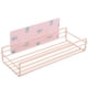 thumbnail image 1 of Estante de almacenamiento para baño Organizador de esquina Inodoro Cocina Colgante de pared Estante de hierro sin taladrar, Rosa Methold HA001359-03B, 1 of 6