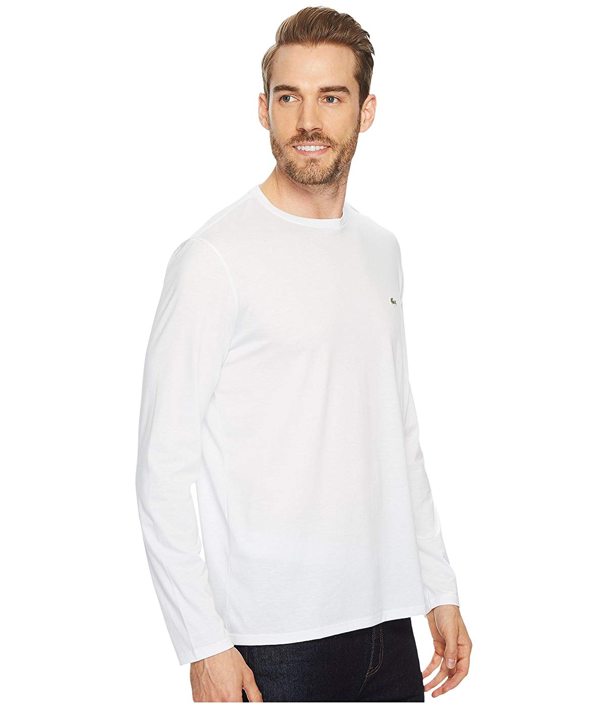 Lacoste Long Sleeve Jersey Pima Regular Fit Crewneck T-Shirt X