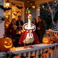 thumbnail image 5 of PiGOGI Christmas Goose Costume Cloak Set Witch Hat Cape Outfit Glitter Fabric for Garden Lawn Goose Statue Holiday Yard Decorative (Goose Not Included), 5 of 6