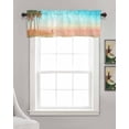 thumbnail image 3 of Coconut Tree Linen Curtain Valance for Bedroom/Bathroom/Kitchen/Office/Living/Dining Room Windows,Beach Summer Island Girl Sun Painted Rod Pocket Topper Drapes Decorative Cafe Drapery Panel 60x18, 3 of 6