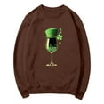 thumbnail image 7 of Craaazy Women's St. Patrick's Day Love Heart Printed Crewneck Long Sleeve Shirts Gifts, 7 of 7