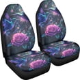 thumbnail image 3 of XYZCANDO Hummingbird Rose Pattern Car Seat Covers Set of 2 Decorative Front Seat Cover Automobile Seats SUV Front Seats, Durable Breathable Truck Van, 3 of 10