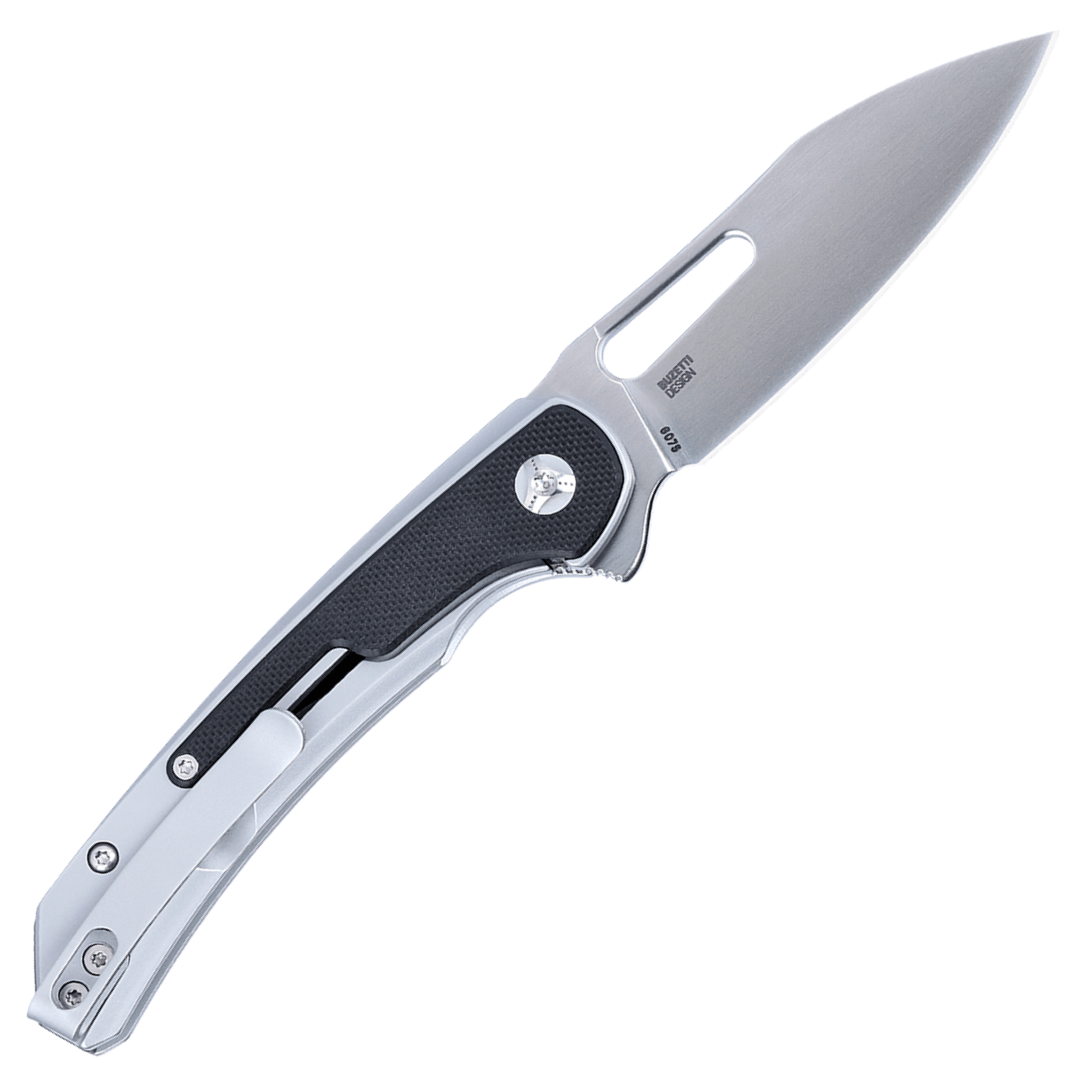 CRKT Padawan Everyday Carry EDC Pocket Folding Knife with Frame Lock: 14C28N Plain Edge Blade, Stainless Steel w/G10 Overlay Handle, Pocket Clip, 6075