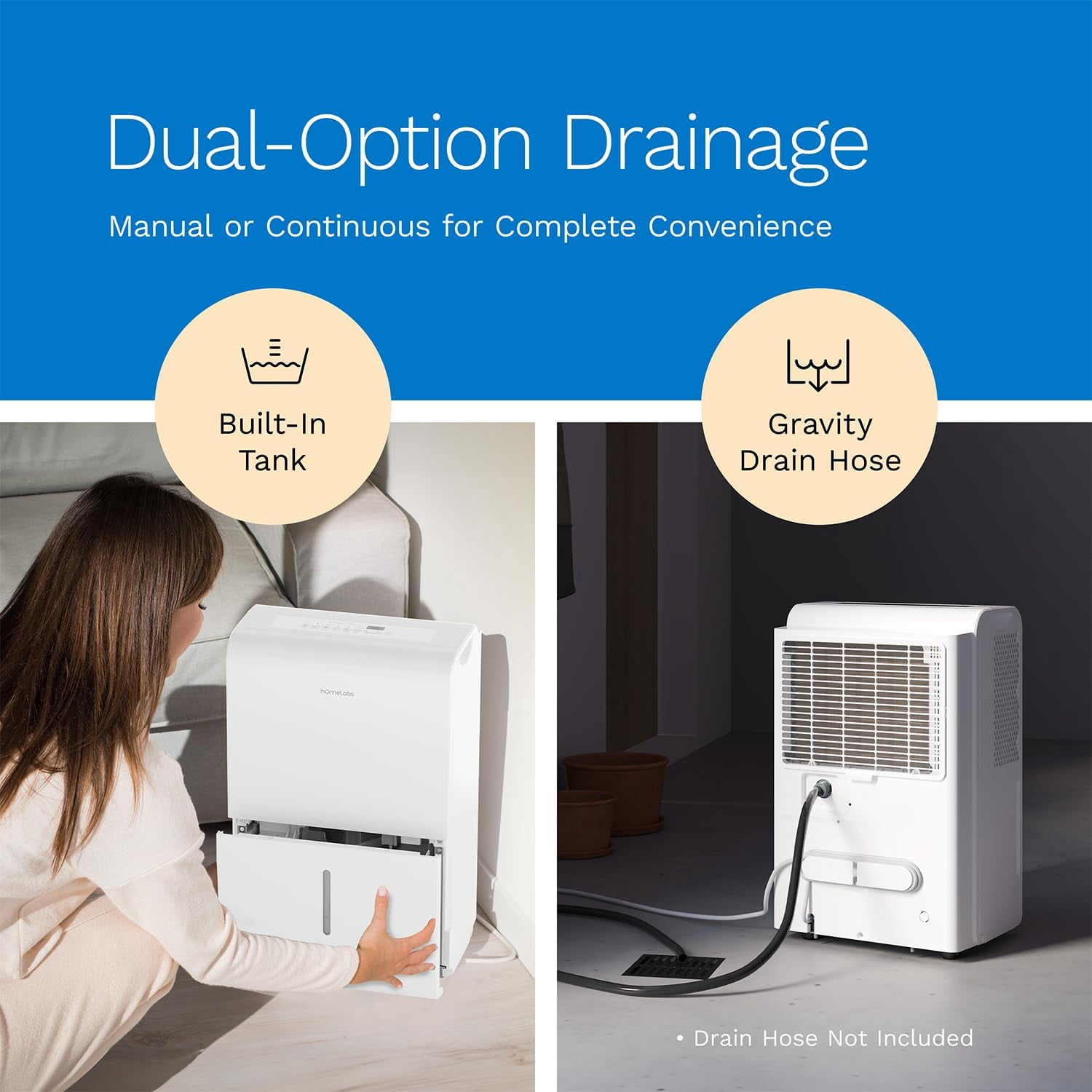 7000 Sq Ft WiFi Dehumidifier, 50-120 Pint Portable Dehumidifier with Humidity Control Auto Shutoff for Basement Home Office