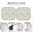 thumbnail image 6 of Xecao Daisies Flowers for Foldable Car Sun Shades (2-Pack) offer sun protection with an easy-fold design for convenient windshield shading., 6 of 7