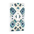 thumbnail image 2 of Yayeee Toggle Light Switch Wall Plate 1-Gang 4.5"x2.7" Home Decorative Outlet Cover, Green Geometric Pattern, 2 of 7