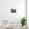thumbnail image 2 of Stupell Red Covered Bridge Woodland Creek Landscape Photography White Framed Art Print Wall Art, 2 of 7