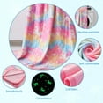thumbnail image 4 of Cooling Blanket for Hot Sleepers,Glow in the Dark Blanket Unicorns blanket for Girls,Soft Summer Blanket for Boys Girls,50x60In, 4 of 7