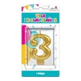 thumbnail image 1 of Velas de Cumpleaños Granmark No. 3 Dorada, 1 of 4