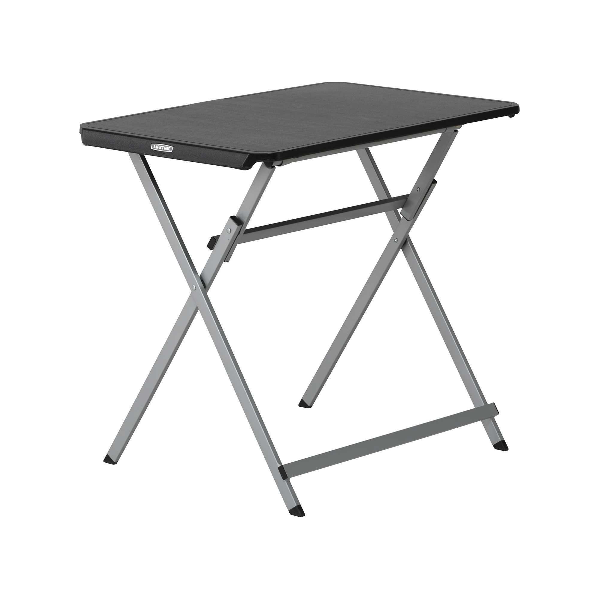 Lifetime 30-Inch Rectangle Folding Table, Black