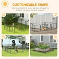 thumbnail image 4 of PawHut Dog Pen with Gate, 12 Panels Puppy Playpen Outdoor Indoor, 31.5"H, 4 of 10