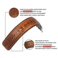thumbnail image 3 of Wristitani Apple Watch Bands, Vintage Replacement Wristband for Men Women 49mm 45mm 44mm 42mm 41mm 40mm 38mm, Oil Wax Leather Watch Band for iWatch Series 8/7/6/SE/5/4/3/2/1, 3 of 7