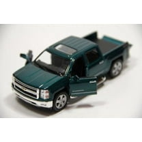 5" Kinsmart 2014 Chevrolet Silverado Truck Diecast Model Toy 1:46 Chevy - GREEN