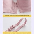 thumbnail image 5 of Comy 4Pack Women's Wirefree Soft Bralette Front Closure Push up Bras High Elastic 3D Gathering Underwear Adjustable Shoulder Straps, 5 of 8