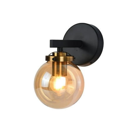 

Xtricity - Wall Light 5 Width From the Henderson Collection Black and Gold