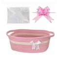 thumbnail image 3 of jesticaly Hollow Gift Basket With Handles, Large Capacity, Stylish With Paper For Christmas Baskets, Baby Party Favor Baskets. 4, 3 of 6
