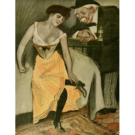 En Rose - Sancha La Vie en Rose 1901 LAme des Moralistes Canvas Art - (18 x 24)