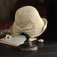 thumbnail image 4 of Delayuji Sun Hats For Women UV Protection Foldable Wide Brim Breathable Casual Bucket Hat Summer Travel Portable Foldable sun Hat Outdoor Daily beach hat, 4 of 4