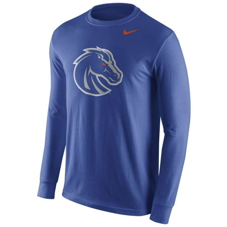 - Nike Boise State Broncos Cotton Long Sleeve Logo T-Shirt