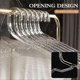 thumbnail image 4 of 10pcs Clear Plastic Hangers Seamless and Crease-Resistant Non-Slip Drying Rack for Bathroom Balcony-Good, 4 of 5