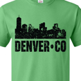 thumbnail image 4 of Inktastic Denver Colorado Skyline Grunge T-Shirt, 4 of 5