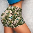thumbnail image 4 of Goofa Butterflies And Peacock Feathers Printed Workout Shorts Women Seamless Scrunch Butt Lifting High Waisted Gym Booty Shorts Elastic Workout Shorts-Small, 4 of 8